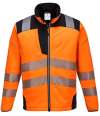 PW1011 T402 Portwest PW3 Hi-Vis Soft Shell Jacket Orange / Black colour image